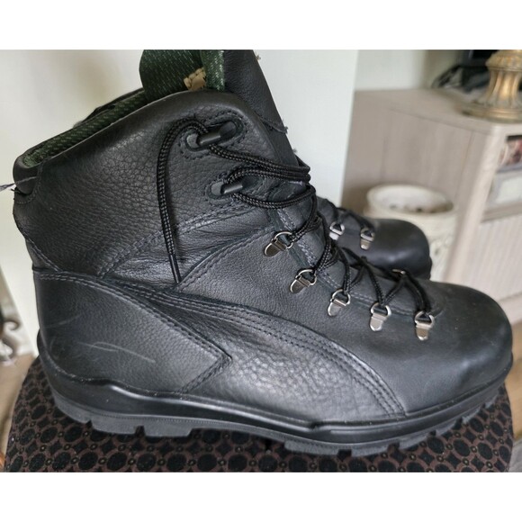 Nice WOLVERINE Steel-Toe Waterproof BlackLeatherShoe Work BOOTS 13W WornOnce EuC main image 11